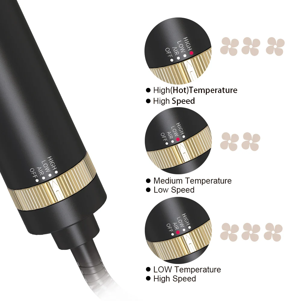 أدوات تصفيف الشعر من أوليلاي، فرشاة الهواء الساخن، مجفف الشعر، فرشاة مجفف الشعر في واحد