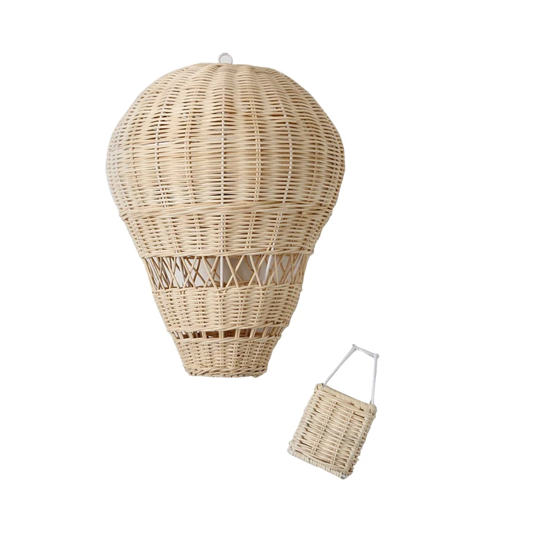 Handmade Children's Room Weaving Rattan Hot Air Balloon Preschool Photography Agency Home Decoration Products