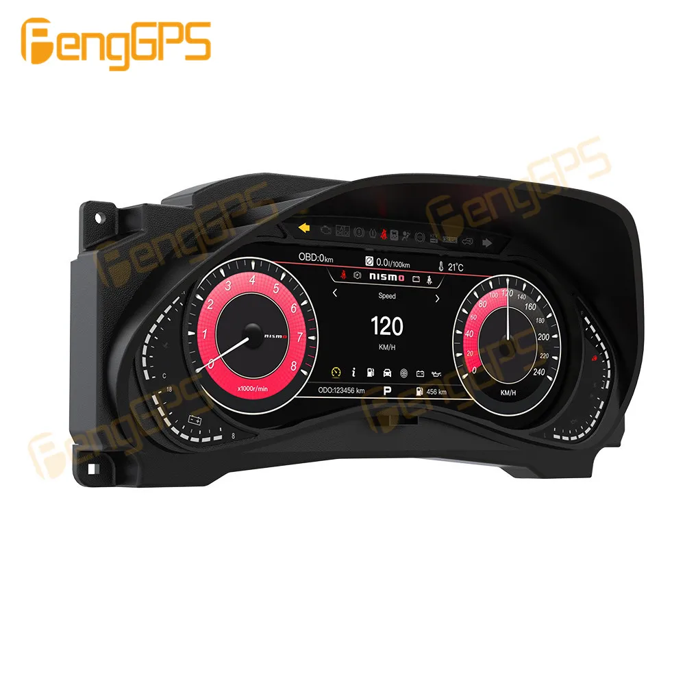 Digital Cluster For Nissan Armada Y62 2010-2024 Car LCD Instrument Panel Virtual CockPit Speed Meter Dashboard Car Accessories