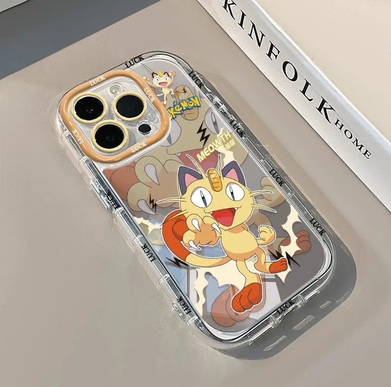 Cute Sylveon Pikachus Mirror Phone Case for iPhone 11 12 13 14 15