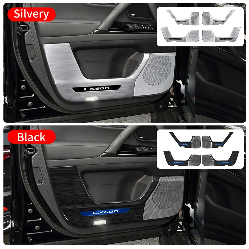 Interior upgraded Accessories For 2022 2023 2024 Lexus LX600  LX500d Stainless Steel Car Door Protective Cover Speaker Cover