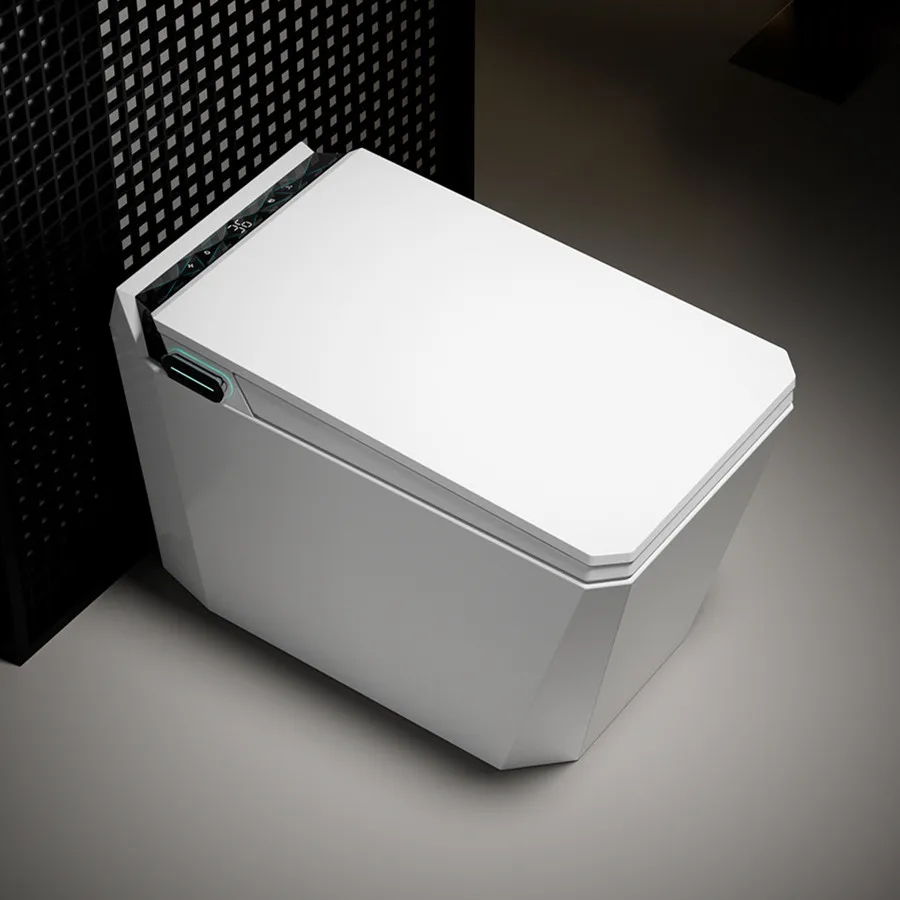 

Высококачественная сантехника, водяной шкаф, напольный квадратный интеллектуальный туалет, туалет, автоматический датчик смыва, открытый электрический умный унитаз