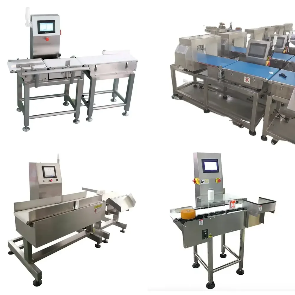 2026 Hot Item Metal Detector Check Weigher With Rejector Bottle High Speed and Combo Check Weigher