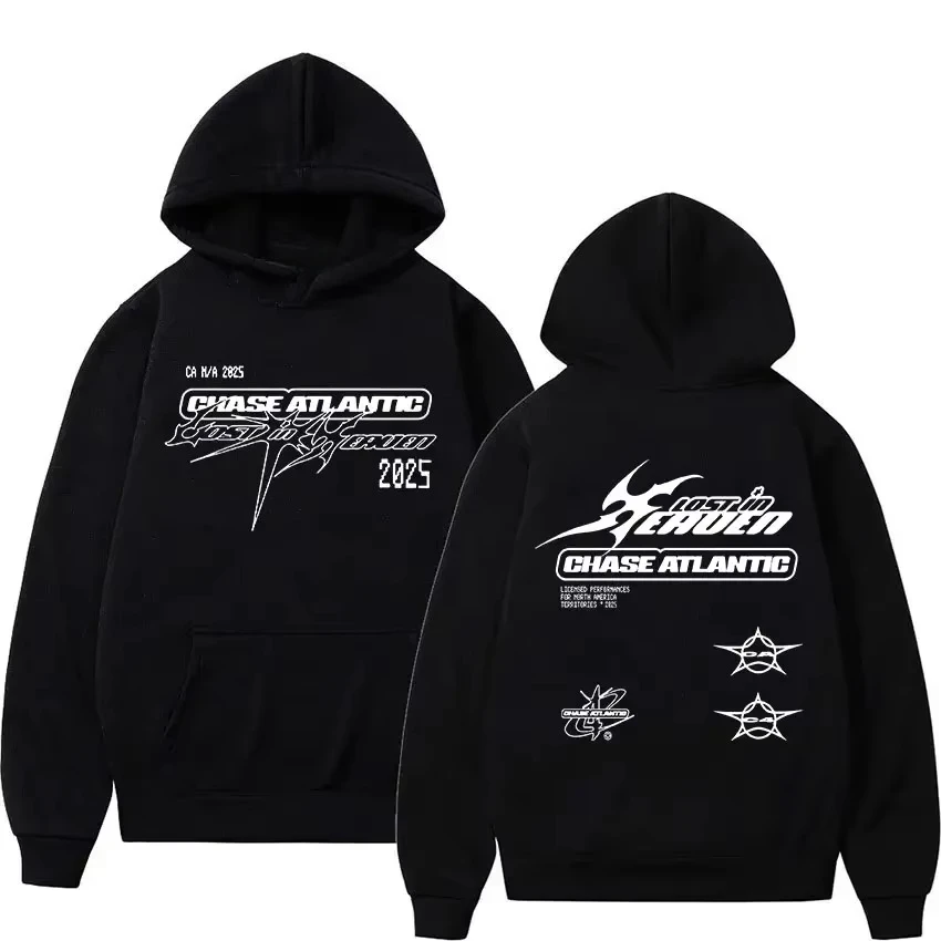 2026 New Unisex Chase Atlantic Hoodie Lost in Europe UK Tour Graphic Pullover Harajuku Street Casual Tops