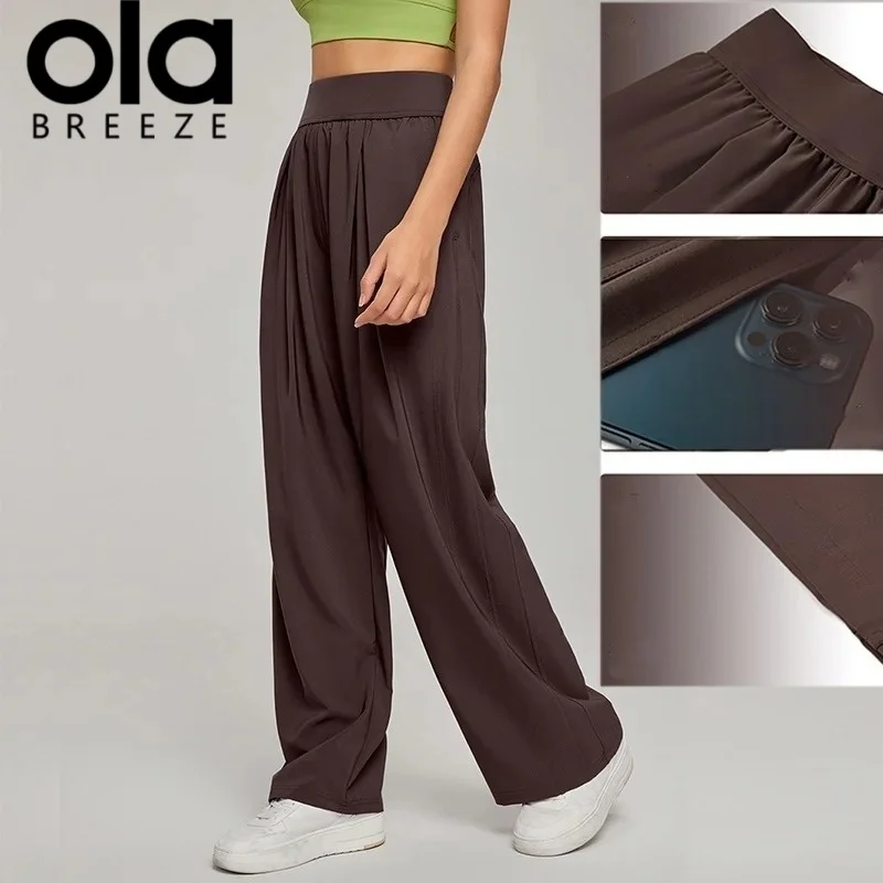 2026-ola-breeze-yoga-women's-spring-and-autumn-loose-yoga-pilates-casual-comfortable-versatile-high-waist-sports-pants