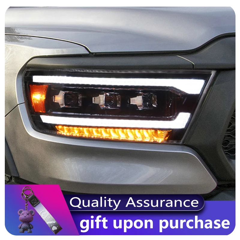 New Design with Full LED Headlights Car Head Light Lamp Assembly 2019 2020 2021 With Sequential Turn Signal For Dodge Ram 1500