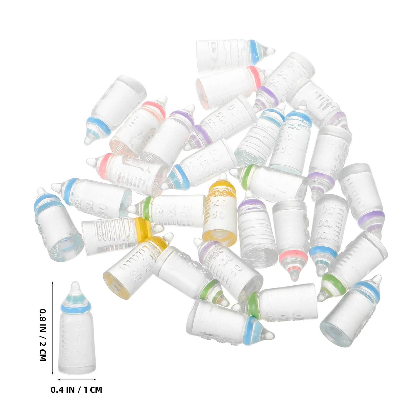 30 قطعة من الزجاجات المقلدة لحفلات استقبال المولود الجديد، مجموعة ديكور لزجاجة الأطفال، أفكار سلة هدايا فريدة من نوعها للأطفال الأولاد #6