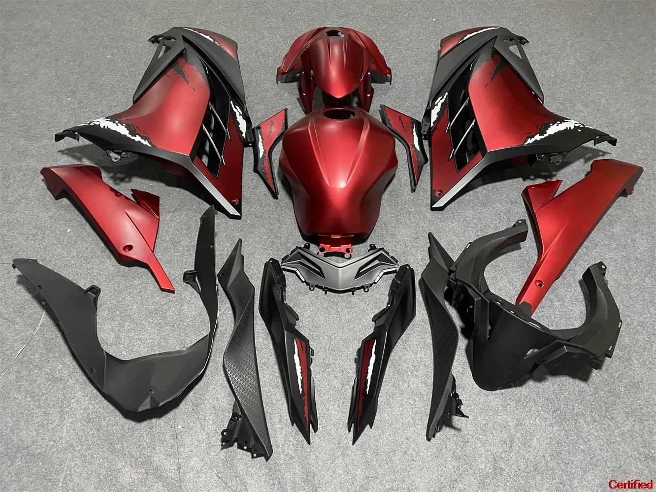 

Motorcycle Fairing Kit Suitable for Ninja 250 Ninja 300 13-17 Years EX250 EX300 2013-2017 Fairing Wine red Black