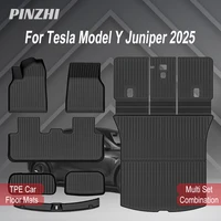 Alfombrillas de TPE para Tesla Modelo Y Juniper Premium/Performance 2025+, Alfombrilla para Maletero, Alfombrillas Resistentes al Desgaste, Alfombrillas para Maletero Modelo Y