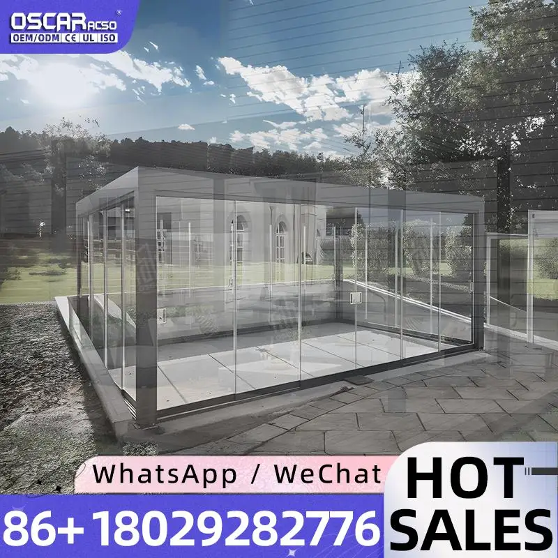 Waterproof Electric Outdoor Aluminum Modern Pergola Gazebo For Sale 3x3 3x4 6x3 6x4 10x12 All Season Eco Friendly pergola view 2