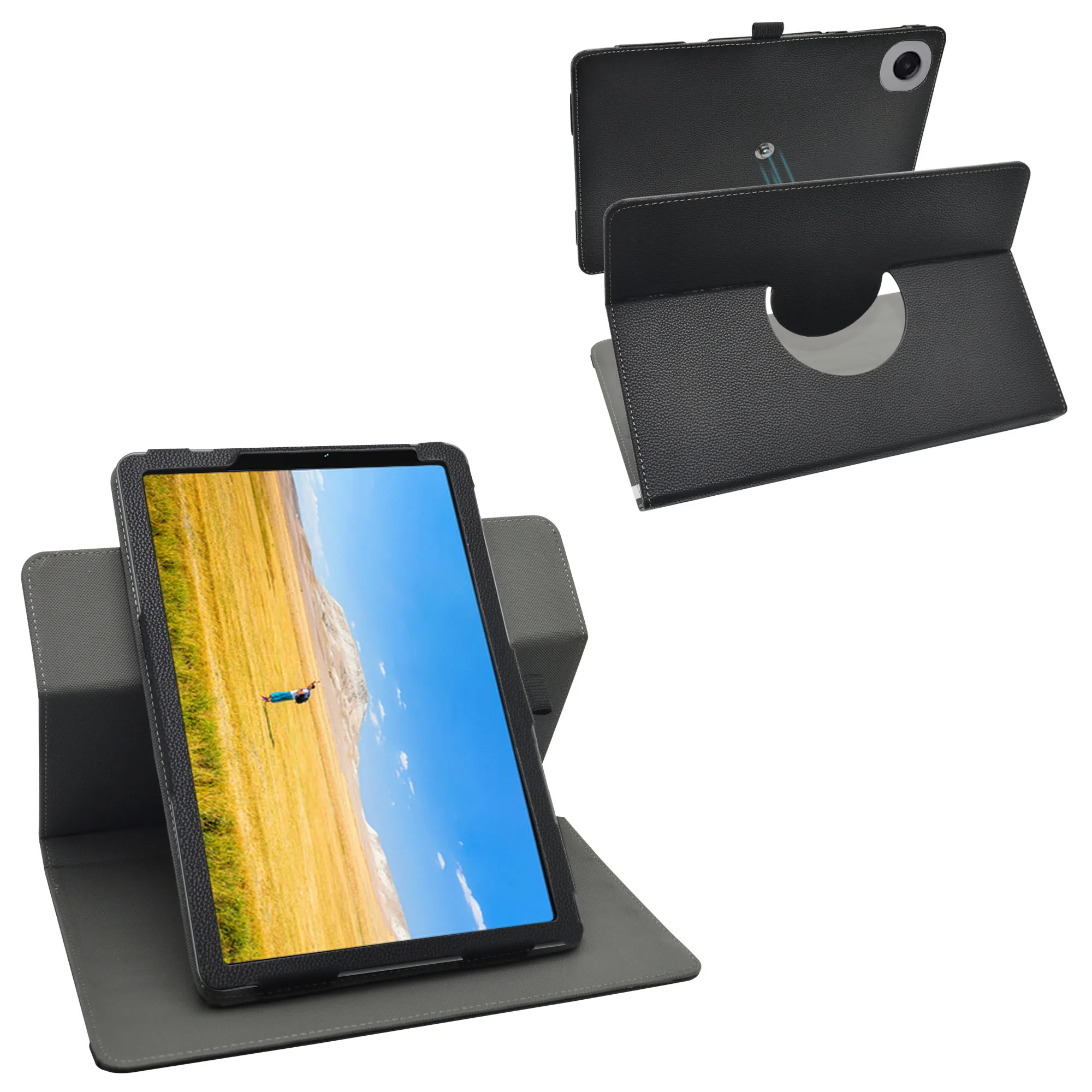 

360 Degree Rotary PU Leather Cover , detachable Rotating Case for Lenovo Tab One 8.7 inch tablet