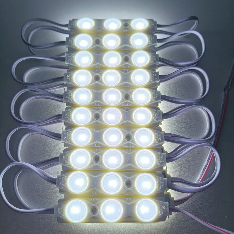 20PCS 12V Waterproof 2835 3LEDs 1.5W Injection molding LED Module high lumen super bright led modules lighting