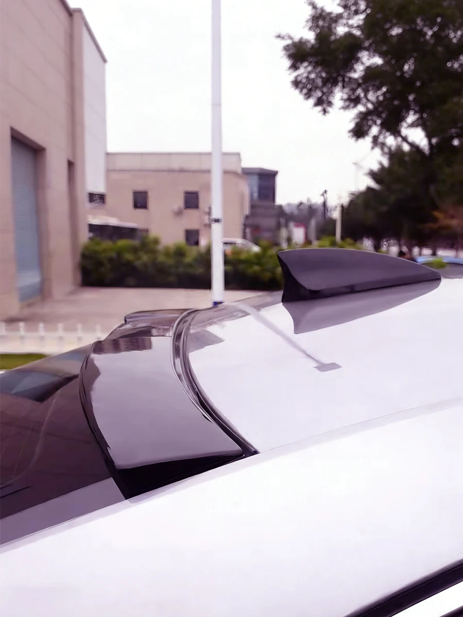 

Крыша для Skoda Octavia, спойлер 2021-2025, черный задний хвостовой плавник, автомобильное стекло, аксессуары для украшения