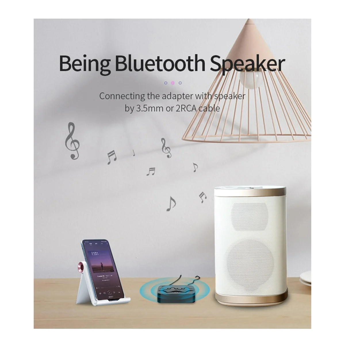 5.0 オールインワン Bluetooth レシーバー NFC Bluetooth トランスミッター TF カード U ディスク再生 RCA 通話アダプターをサポート