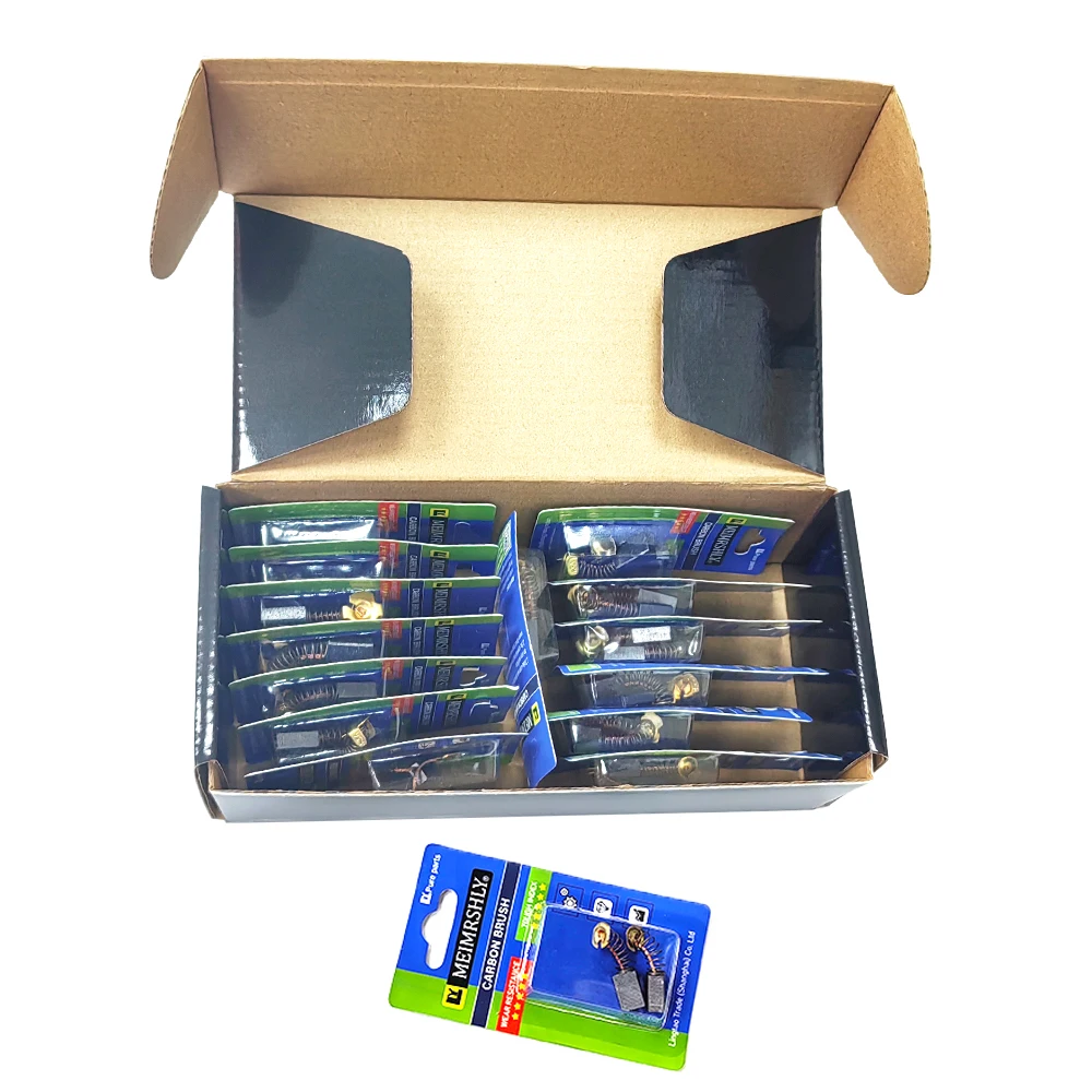 แปรงคาร์บอนมอเตอร์ไฟฟ้า MEIMRSHLY 50 ชิ้นเหมาะสําหรับการบํารุงรักษามอเตอร์แปรงคาร์บอน