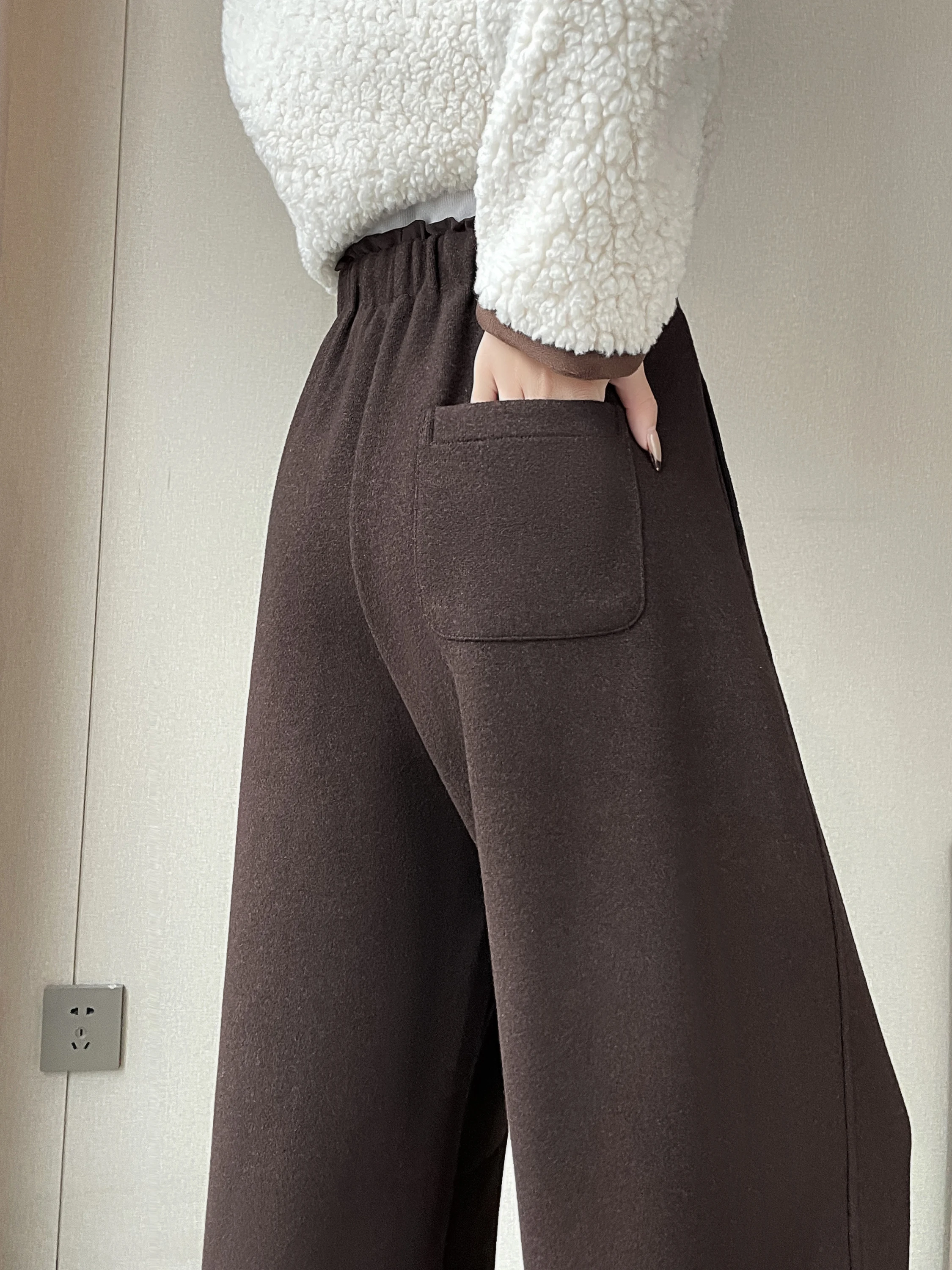 กางเกงขายาวทรงหลวมเอวสูงสำหรับผู้หญิง สไตล์ลำลอง ใส่สบาย เหมาะสำหรับใส่ไปทำงานหรือทำกิจกรรมต่างๆ