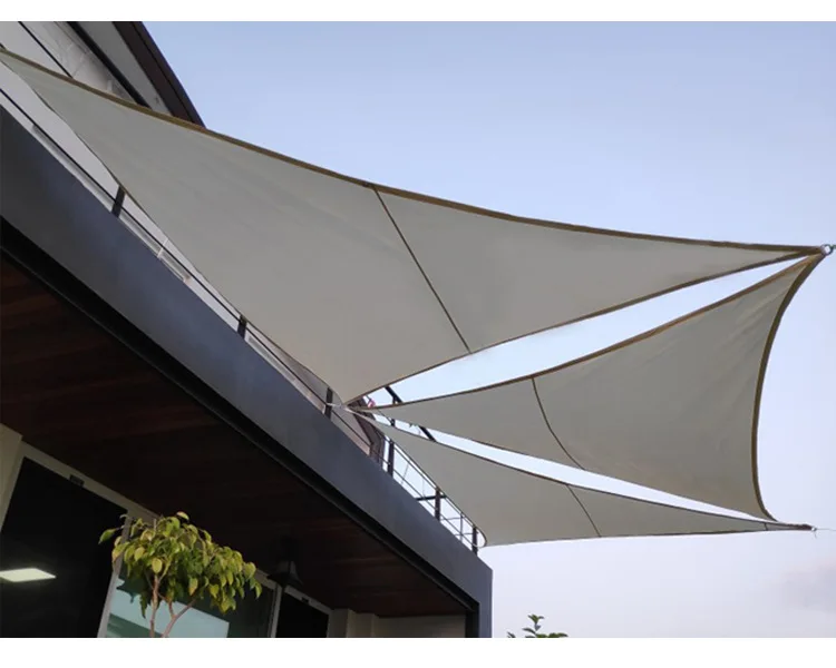 Waterproof Triangle Shade Sail Outdoor Canopy Garden Patio Pool  Sun Shelter Sunscreen Anti-ultraviolet Awning Various Colors