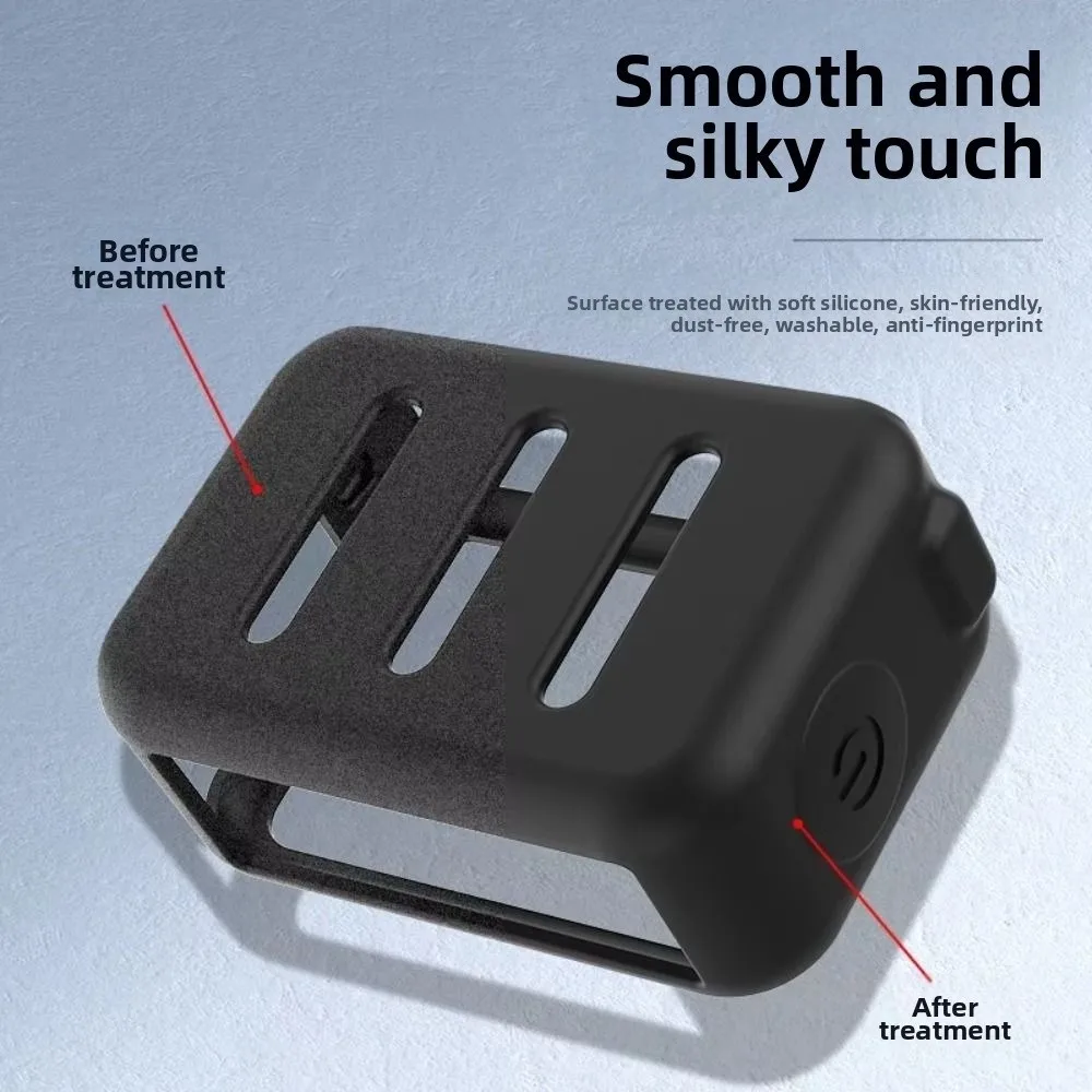 حافظة واقية من السيليكون الناعم مضادة للخدش ومضادة للصدمات غطاء الجسم لملحقات كاميرا DJI Osmo Nano Action