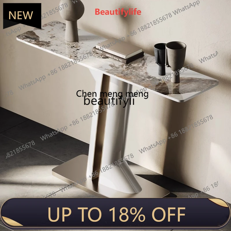 

P178 A Long Narrow Table Table Console Design Sense Console Tables Light Luxury Aisle Corridor against the Wall Curio Cabinet