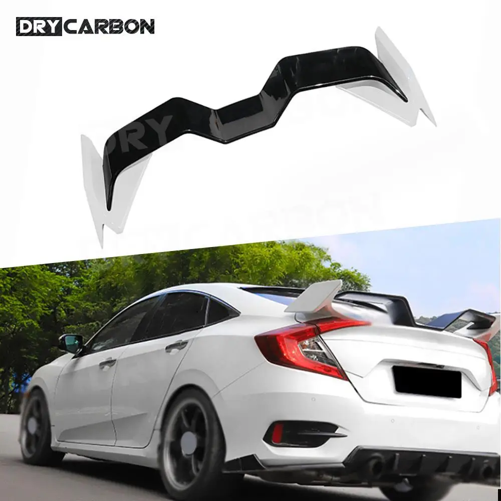 

for Honda Civic 10th Sedan 2016-2020 Car Tuning Body Kit Rear Spoiler Trunk Boot Wing Spoiler Accessories ABS Racing Spoiler