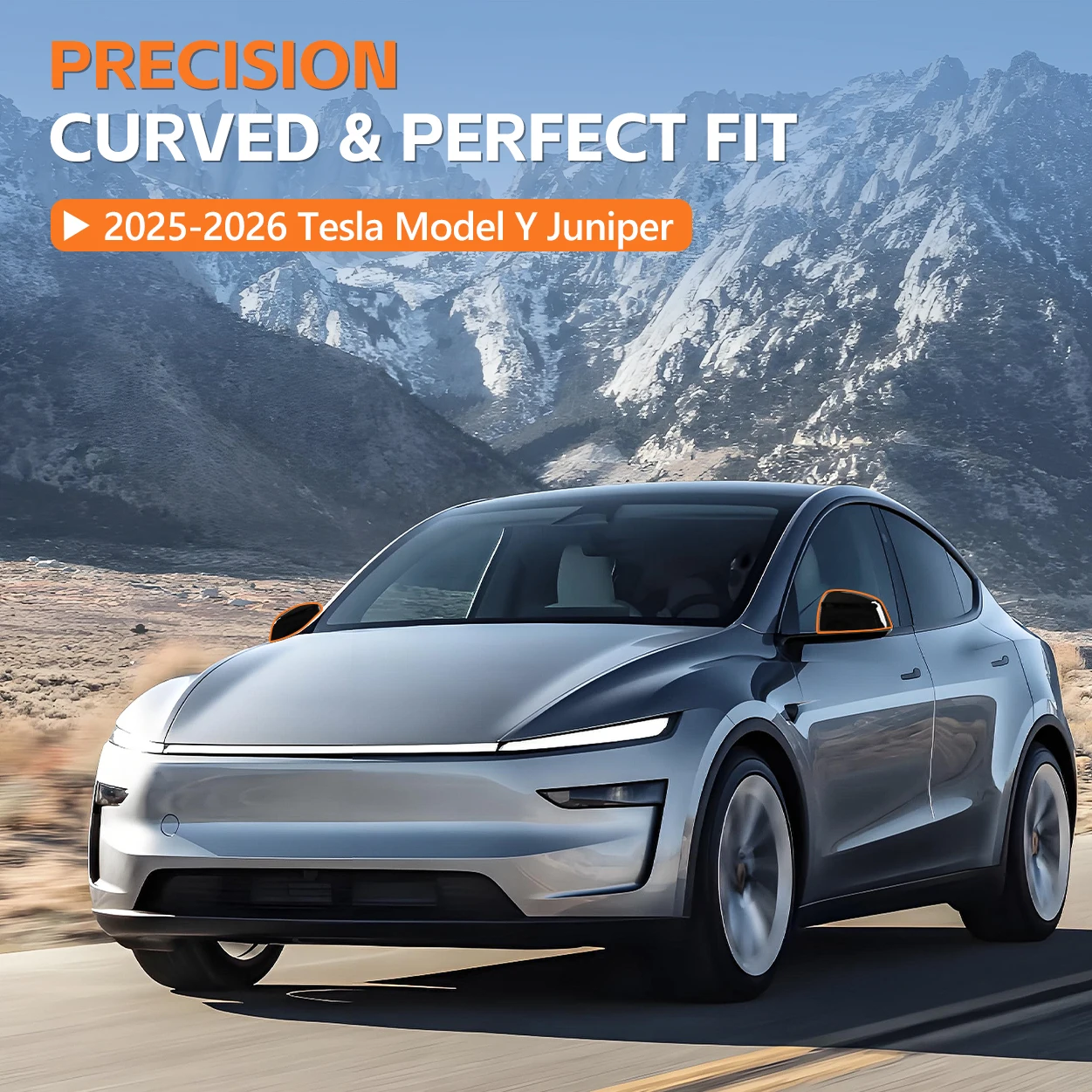 2PCS For 2025 2026 TESla Model Y Juniper Side Mirror Covers Left & Right Side Rearview Mirror Guard  Rearview Mirror Cover