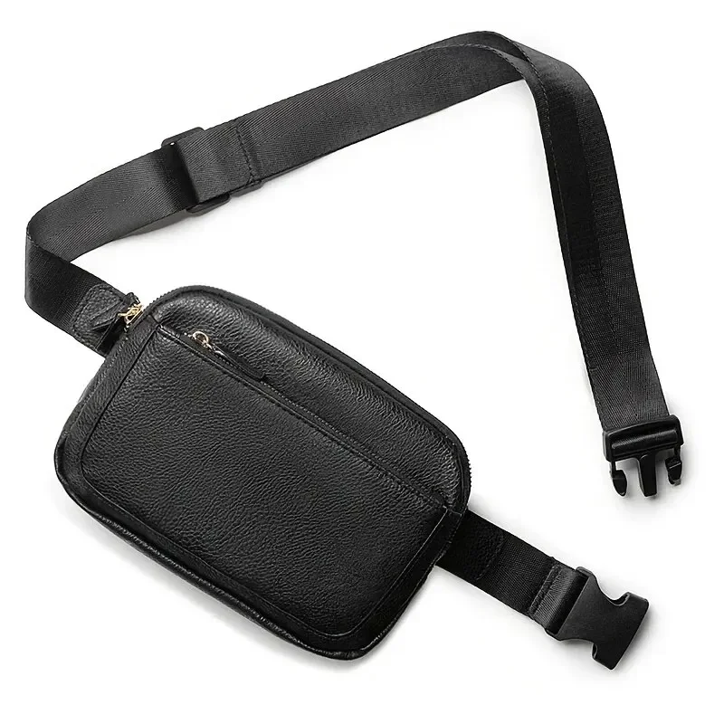 Sacos de cinto para mulheres, Crossbody, Correia ajustável, Couro PU vegano, Bolsa Mensageiro