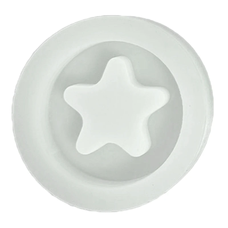 Moldes decoração silicone brilhante, estrela redonda, urso frutas, molde para chaveiro, faça você mesmo, dropshipping