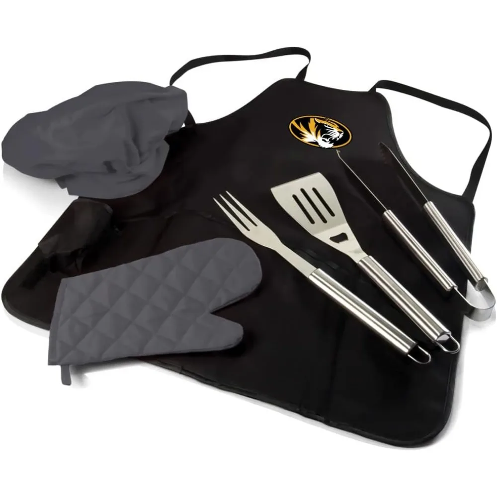 

Portable Picnic BBQ Apron Tote Grill Set