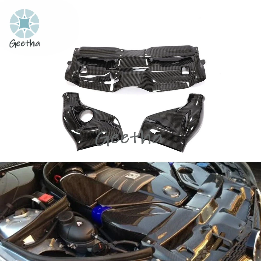 

For Mercedes-Benz W204 C63 12-14 Air Filter Intake System Cover Prepreg Dry Carbon Fiber