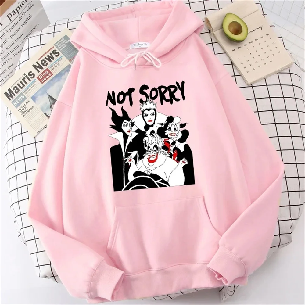 Disney Cartoon AutumnNew Fashion Villains Bad Girl Have More Fun Hoodie 90s Casual Cartoon Hoodies Pleasure Sweatshirts Home Top