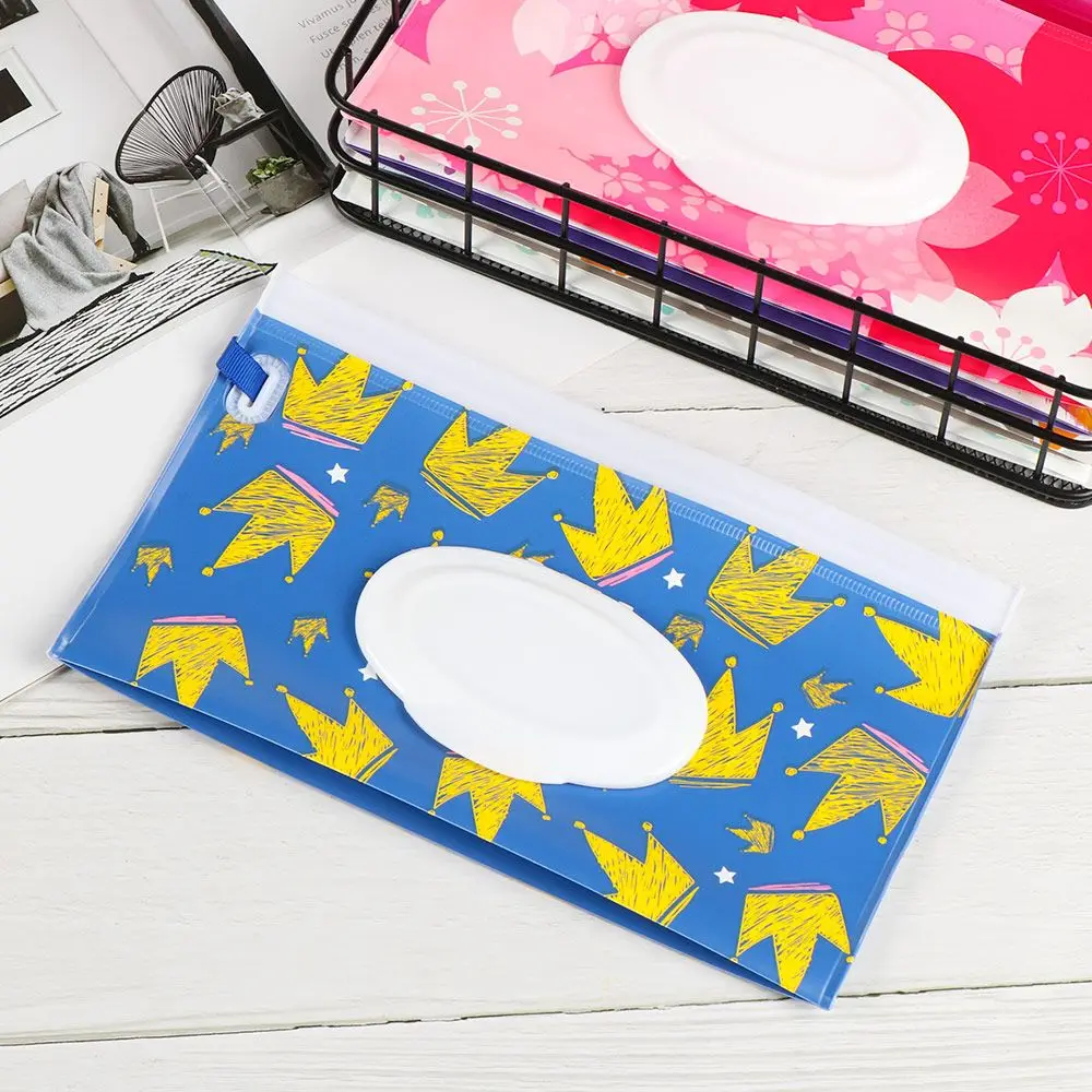 1 pz moda carino custodia da trasporto portatile prodotto per bambini flip cover custodia cosmetica scatola di fazzoletti salviette umidificate borsa accessori per passeggino