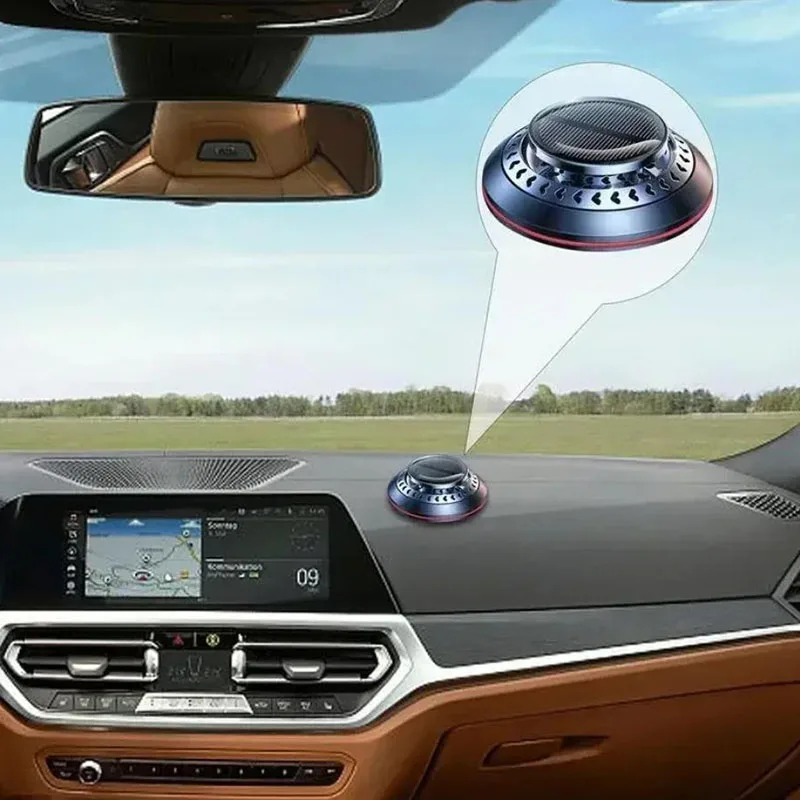 سيارة الميكروويف الجزيئية الشمسية دوران الهواء المعطر ، الزيوت الأساسية للسيارة ، الناشر العطور ، لوحة الديكور ، إزالة الرائحة