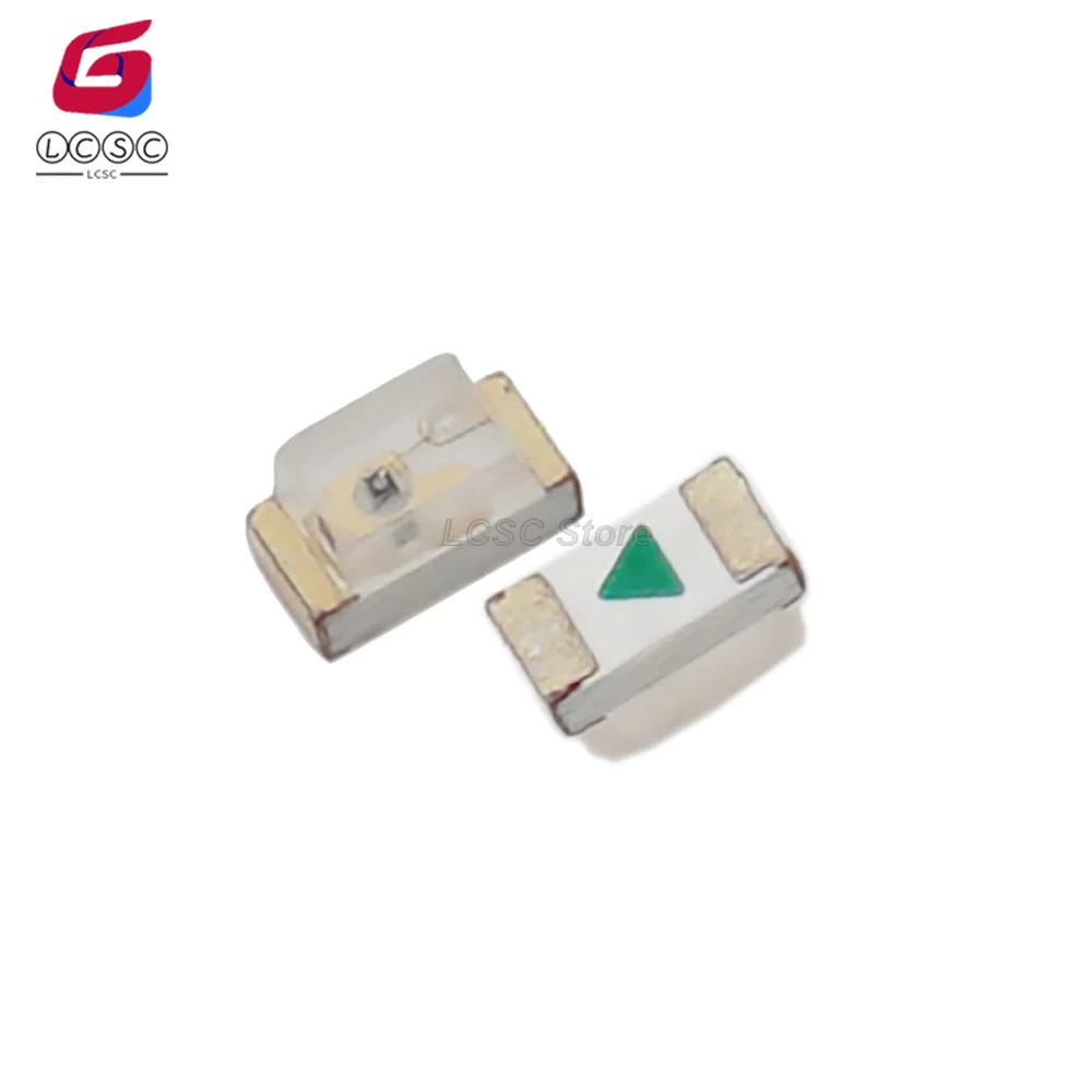 50Pcs/Lot KP-1608MGC Light Emitting Diode Green LED 0603 SMT 1.6x0.8mm Smd Chip Led Lamp 2.1V 570nm