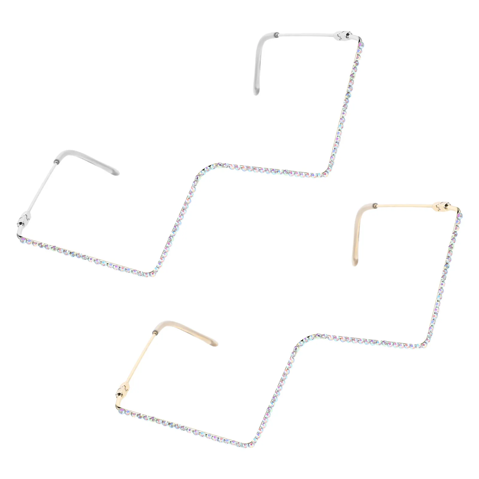 2-pecas-armacao-de-Oculos-em-metal-em-formato-v-com-strass-de-cristal-sem-lentes-leve-moderna-para-festas-uso-diario-e-negocios