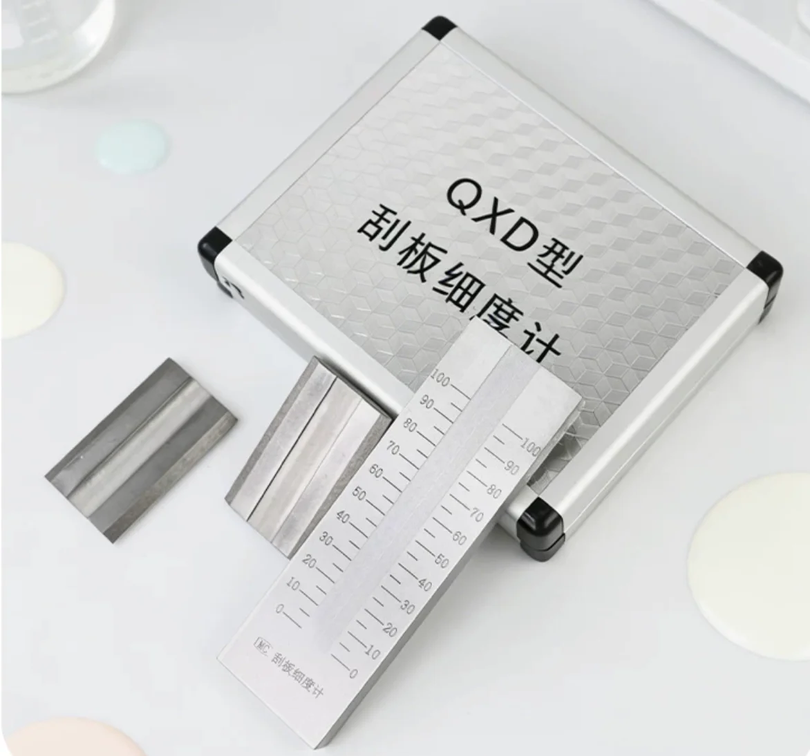 Single Groove Grindometer Fineness Meter for Paint Ink Pigment Coating Dispersion Test 0-25 0-150μm QXD