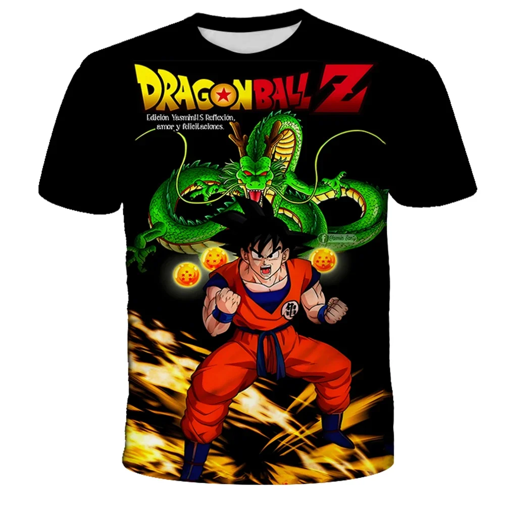 Anime Dragon Ball Son Goku 3D-Druck Kinder T-Shirt Sommer Mode Casual T-Shirt Junge Mädchen Unisex Kinderbekleidung T-Shirt Oberteil – Detail 5