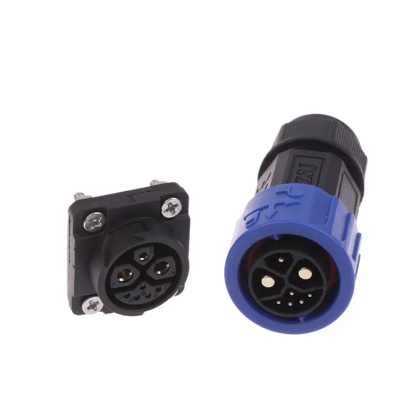 AliExpress NONE {MX} 50A Energy Lithium Electric Bicycle Male Female Charging Port M23 2+1+5 Battery Connector Charger Plug Socket