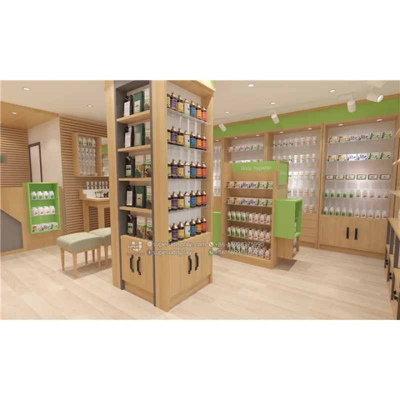 (customized)Modern Pharmacy Interior Design Display Shop Decoration Retail Pharmacy Interior Design