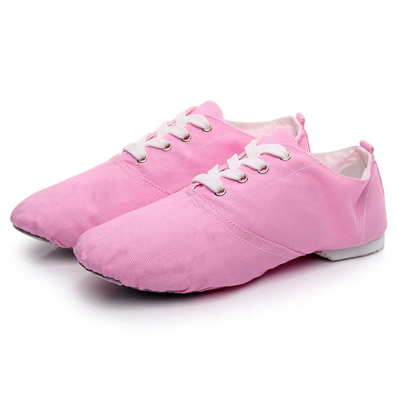 Wholesale Cheap In Stock Men Women Dance Wear Canvas Low-top Jazz Shoes