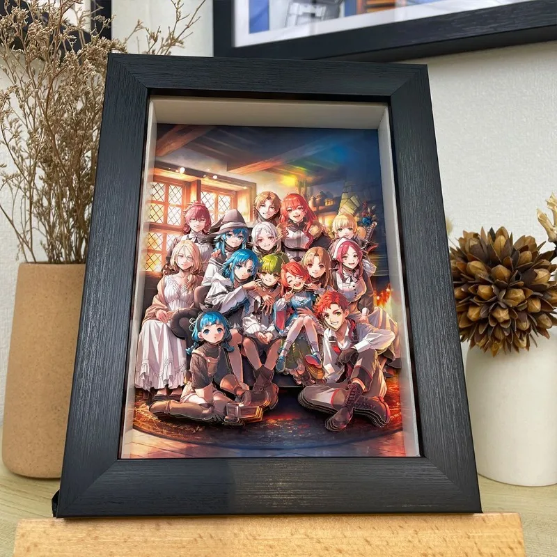 

Mushoku Tensei: Jobless Reincarnation 3D Paper Sculpture Art Display - Collectible Anime Decor for Fans, Desktop Display Stand
