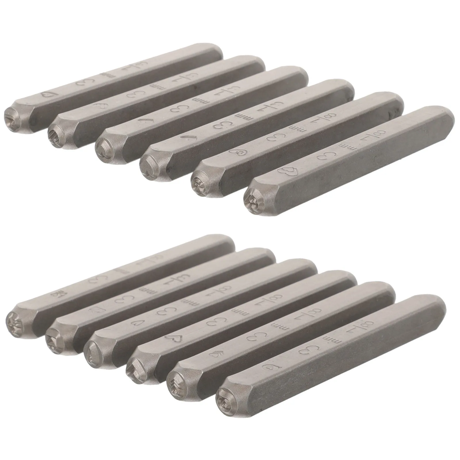 

12 шт. стальные штампы в форме сердца набор перфораторов для рукоделия точный инструмент для штамповки «сделай сам» для сумок, ремней, обуви