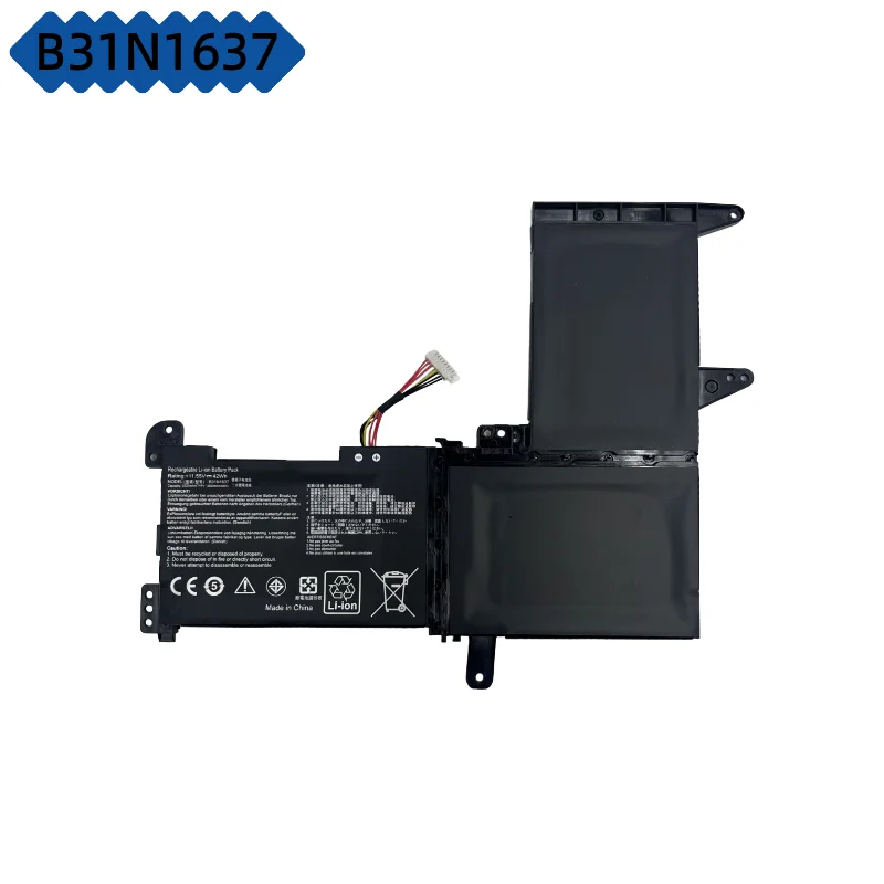 B31N1637 High Capacity Notebook Battery 42Wh For ASUS VivoBook X510 F510 S510 Series, 3ICP5/57/81 Internal Battery