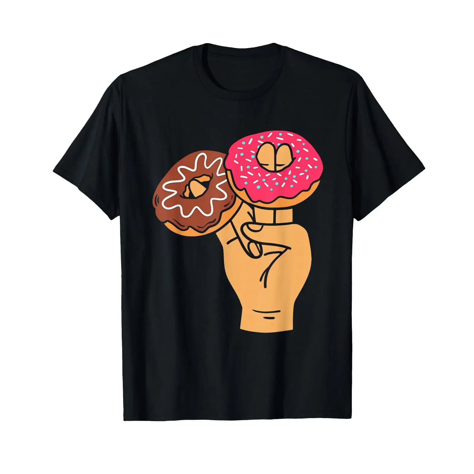 Two in The Pink One Stink Adult Humor Shocker Donut T Shirt vintage Washed Slightly Versatile Soft Casual Top For Everyday Wear