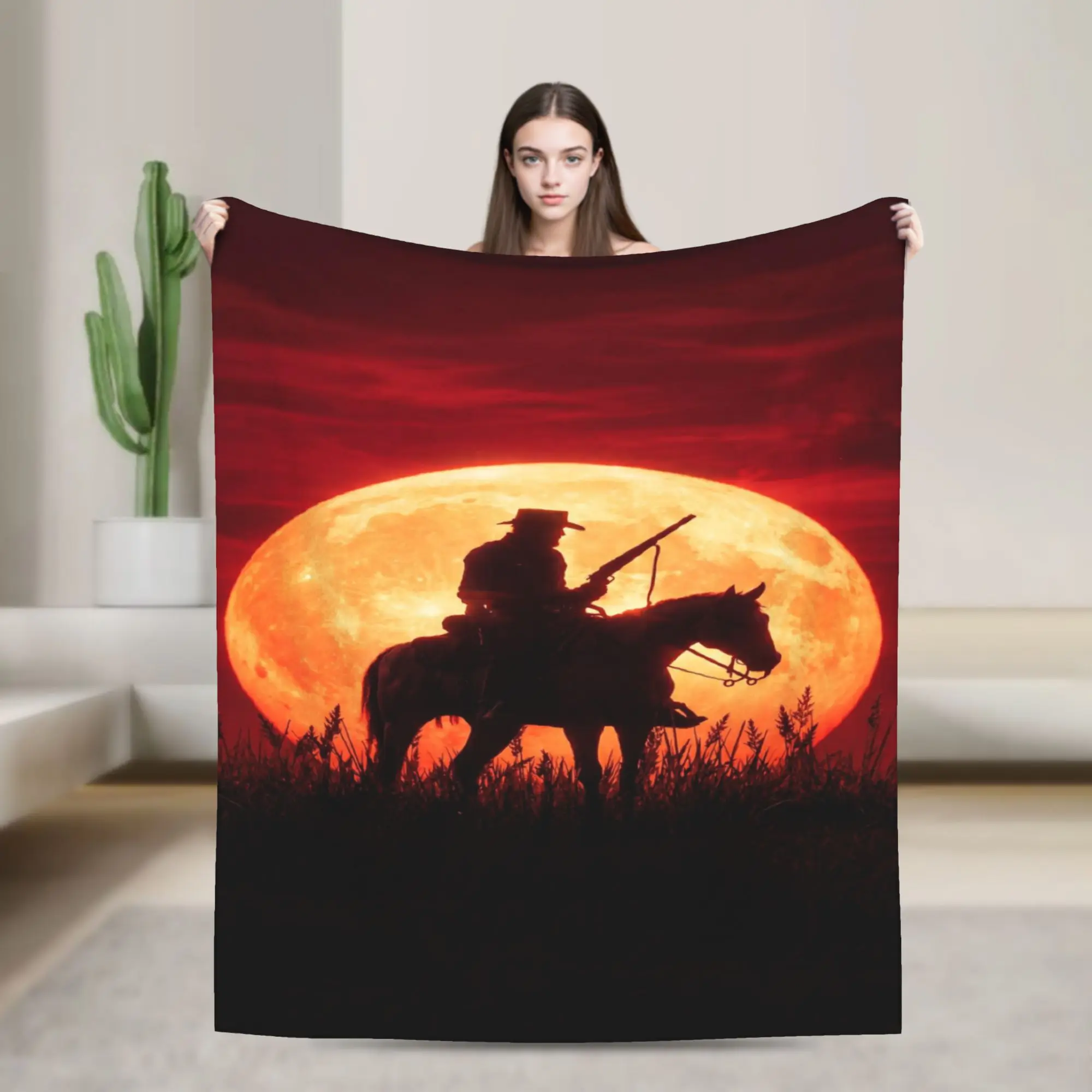 Arthurs Morgans Blanket Flannel  Relax Soft Throw Blankets for Home Rug Piece