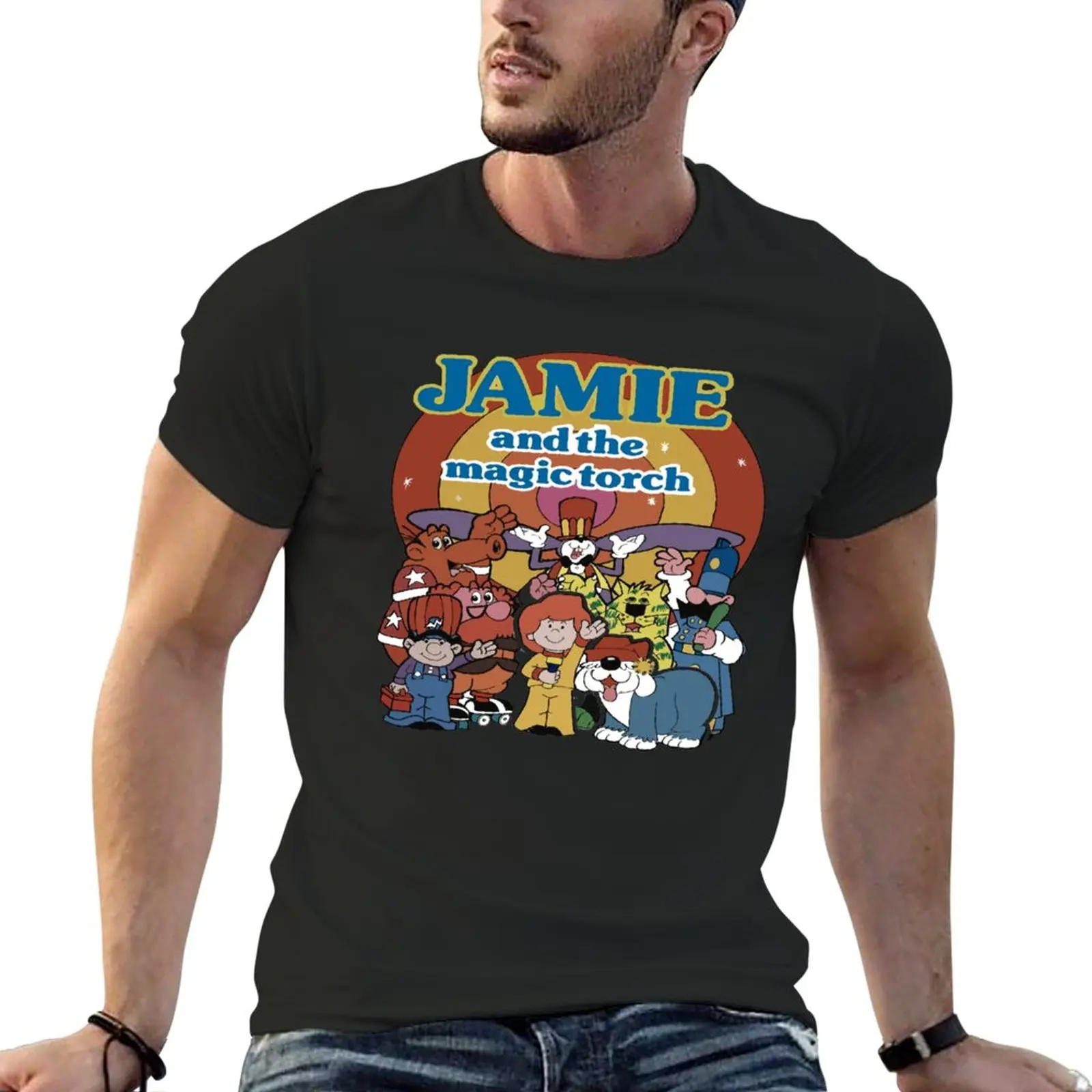 New Jamie and The Magic Torch - Vintage Children's TV T-Shirt quick-drying t-shirt heavyweight t shirts tshirts for men
