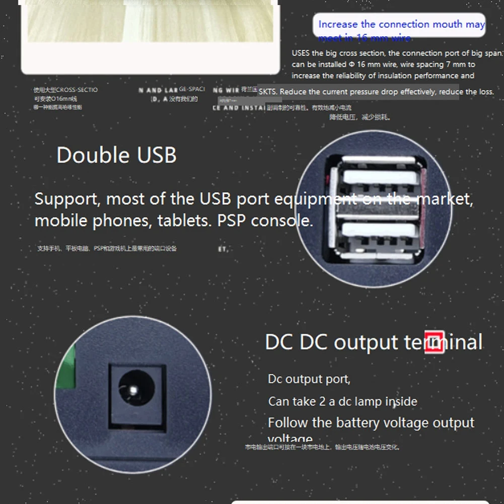 MPPT/PWM Solar Charge Controller 12V/24V/36V/48V Auto Controller Solar PV Battery Charger with LCD & Dual USB(100A)