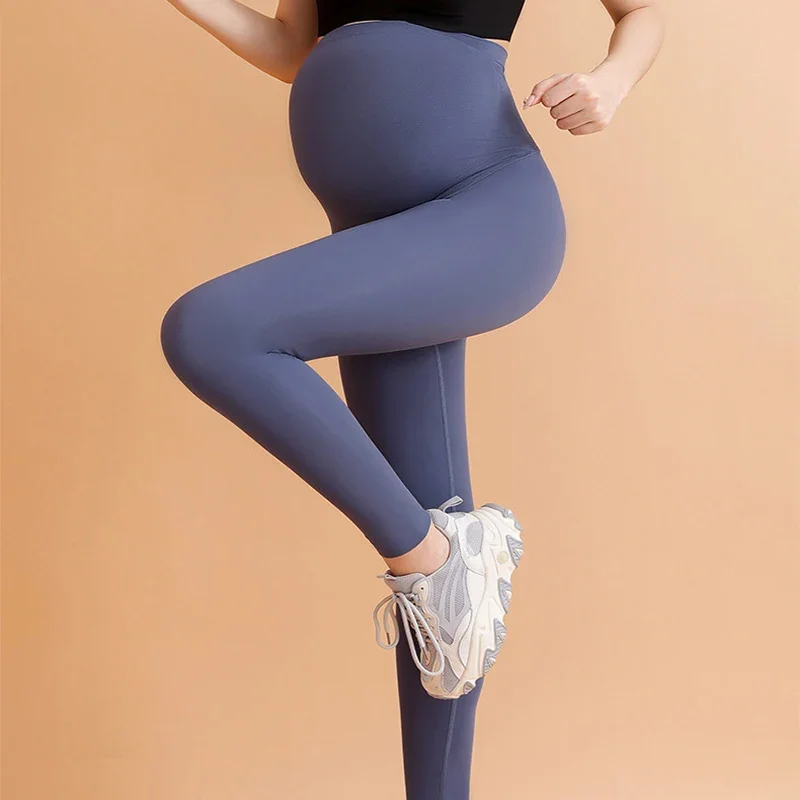 High Waist pregnancy Leggings Skinny Maternity clothes for pregnant women Belly Support Knitted Leggins Body Shaper Trousers