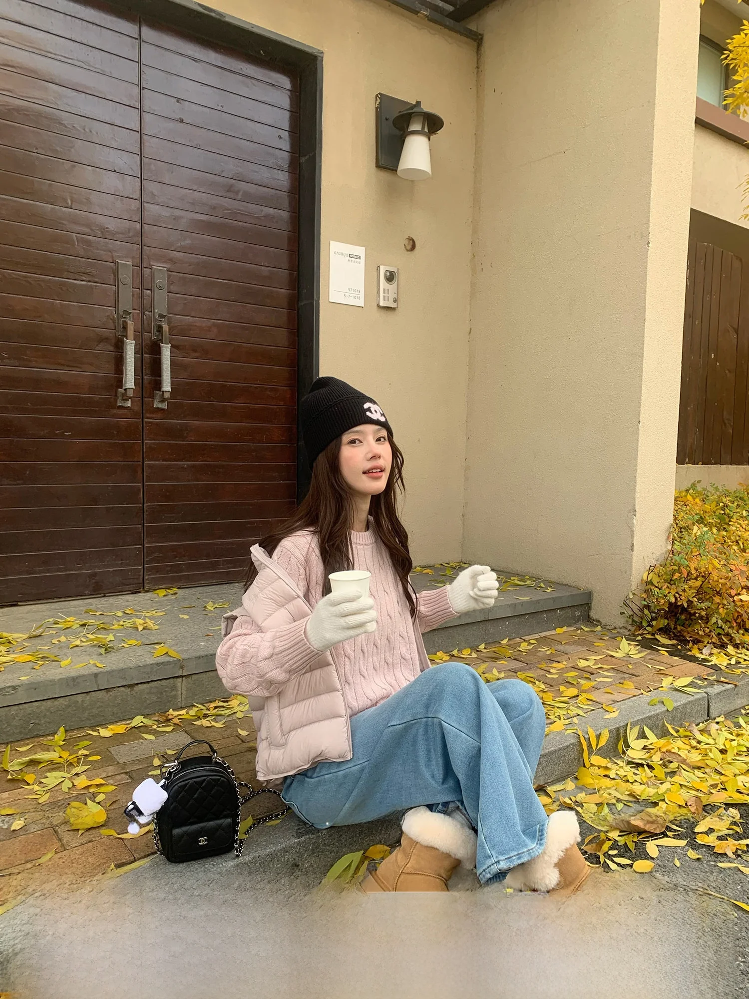 

Свободный вязаный шерстяной свитер с круглым вырезом, вышивкой в виде цветов, удобный дышащий женский зимний топ