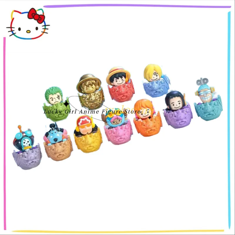 In Stock Original ONE PIECE Yoyo Bean Blind Box 6cm Anime Cartoon Desktop Figurine Toy Collectible