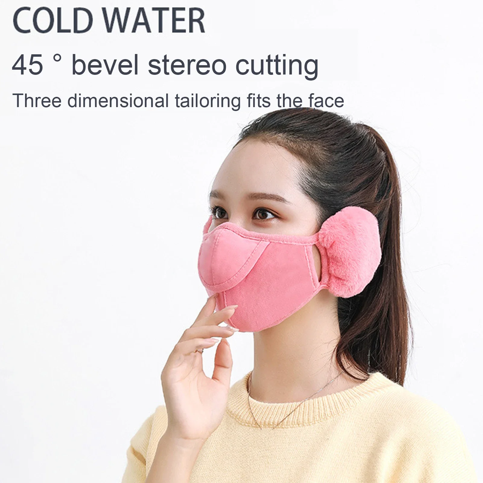 Mannen Vrouwen Winter Twee-In-Één Oorkappen Warm Masker Stofdicht Koude-Proof Berijder Oorwarmer Wrap Buiten Winddicht Band Oor Warmer 2020